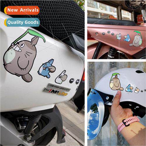 Totoro car stickers battery electric motorcycle body helmet