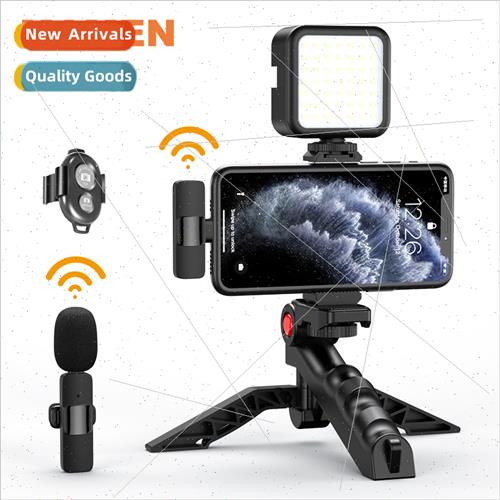 KIT-09LM desktop stfill light wireless microphone recording