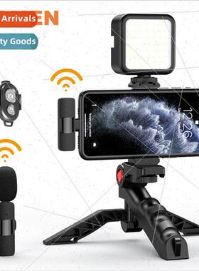 KIT-09LM desktop stfill light wireless microphone recording