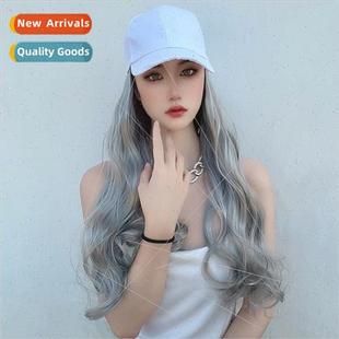 piece headgea duck hair curly long one cap tongue female Wig