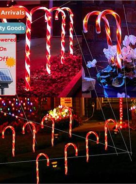 Solar garden lights Christmas decoration candy cane lights o