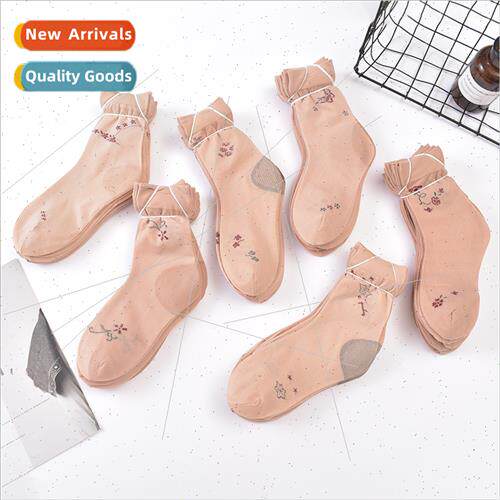 Spring summer stockings wh heel female short Anti-skid jacqu