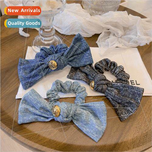 Cowboy Tie Dye Large Version Bow Vintage Hair Circle Head Ti