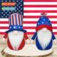 Day American 2023 Faceless Independence Hat Man Bowler Old