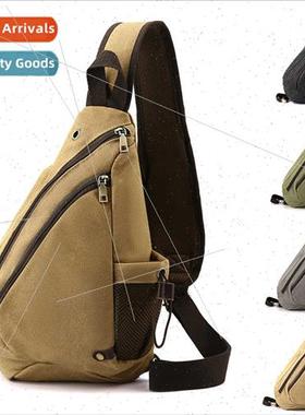 new men bags fashion nd canvas men chest bag leisure shoulde