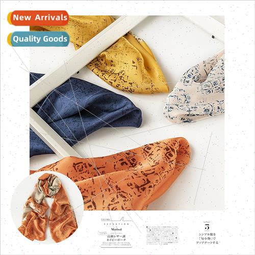 Born like summer flowers simulation silk scarf 2023 elegant