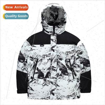 Winter down jacket men tide fashion design loose breathable