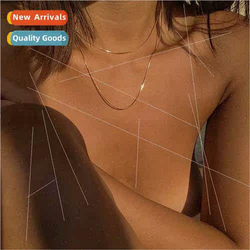 Europe cold simple atmosphere snake bone chain niche sense f