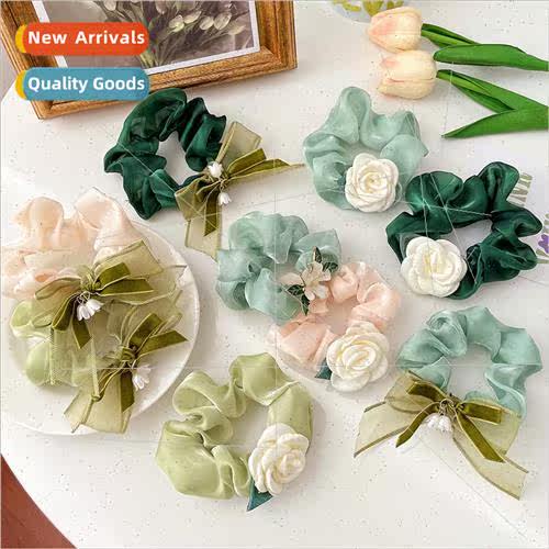 Spring green ~ camellia large intestine hair circle Mori INS