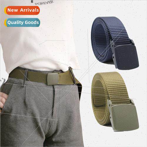 New canvas belt plastic buckle anti-allergy nylon fast dryin