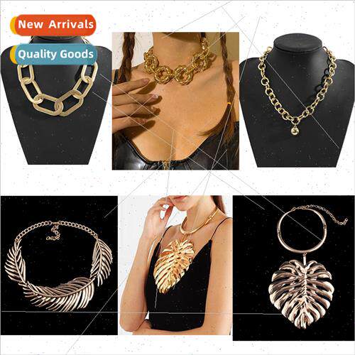 Europe Classic Copper Heavy Metal Necklace Hip Hop Punk Irre