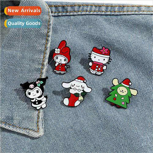 Cartoon Christmas Sanrio Metal Badge Cute Christmas Series B