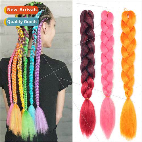 African big braid cryogenic silk dirty braid wig gradient co