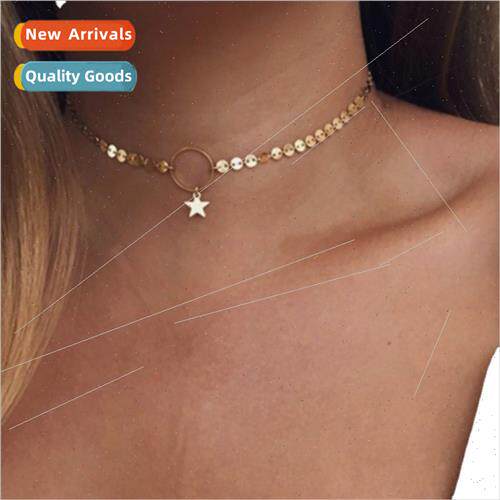 Europe fashion cold wind ladies neck jewelry simple handmade