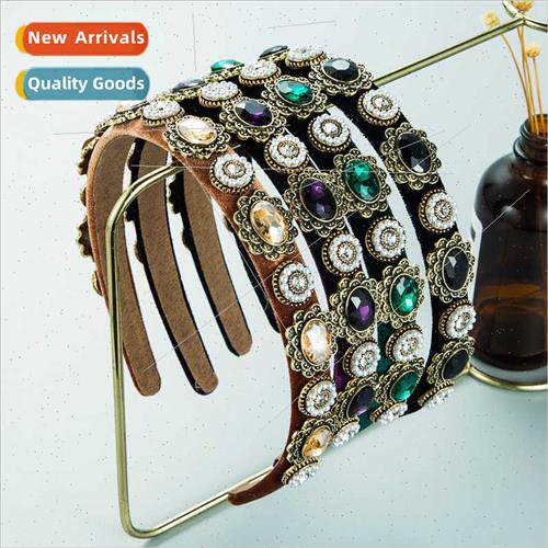 Hair bands female Europe fine edge ins cold wind shiny full