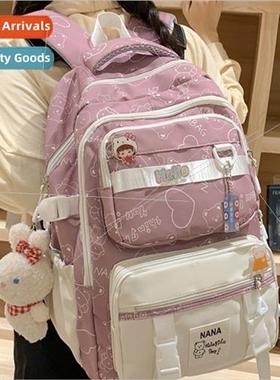 Schoolbag female Korea ins junior shoulder bag cute collisio