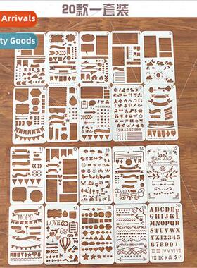 20 A6 universal versatile drawing templates PET hollow 17.8x