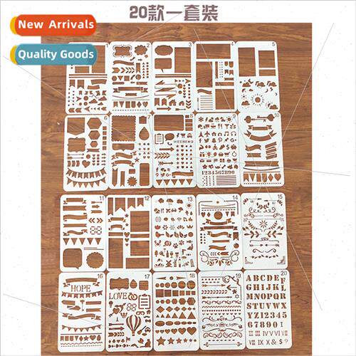 20 A6 universal versatile drawing templates PET hollow 17.8x