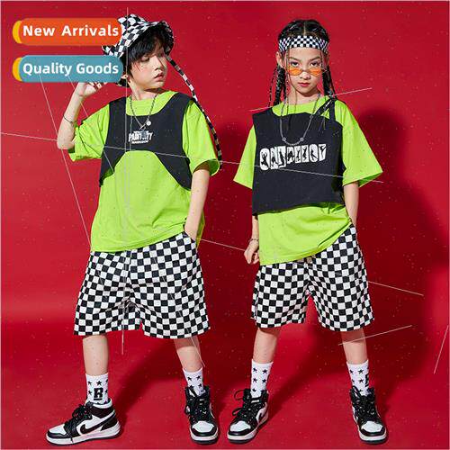 Childrens set dance tide clothing hip-hop summer boys dance