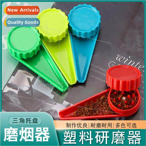 Plastic Cigarette Grinder Creative Triangle Plate Small Tray