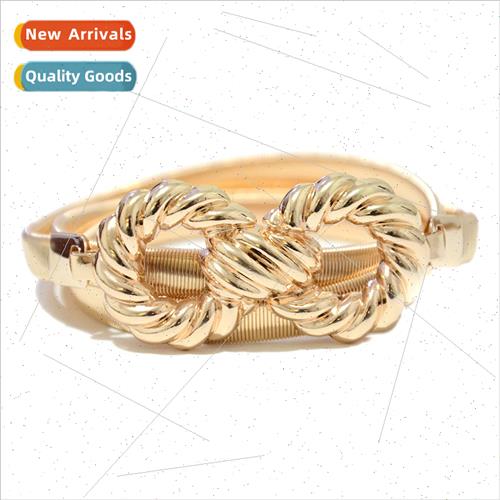 Europe new waist chain fashion wild 8 word buckle metal spri