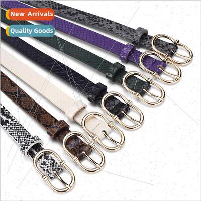 Europe fashion new snakeskin pattern ladies belt senior sens