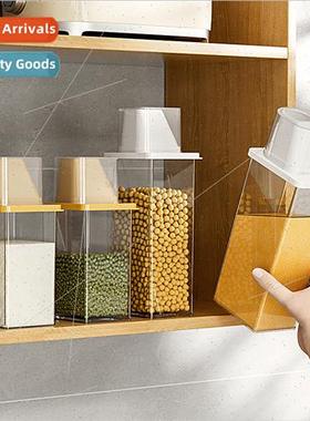 Large opening grocery canisters small size rice canister PET