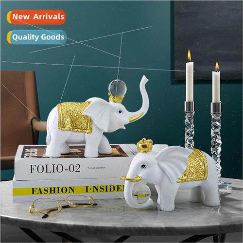 Thai elephant resin crafts home living room ornaments wine c