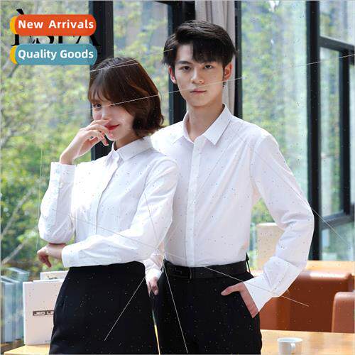 Spring Autumn men women long-sleeved shirt business professi