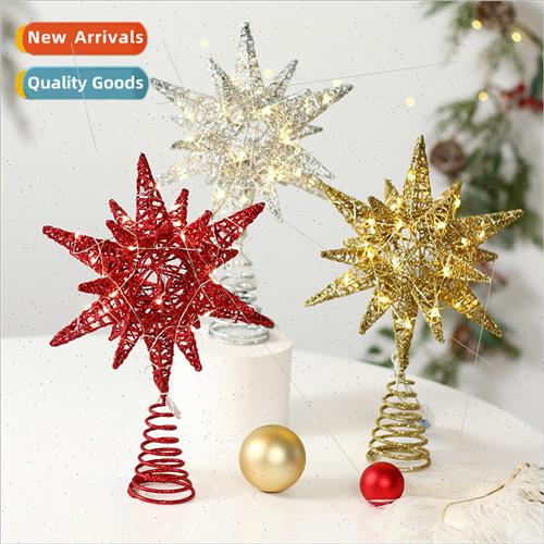 Christmas decorations LED glter iron exploding star e topper