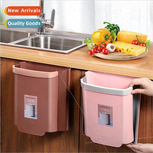 mple kchen folding hanging household trash can home bedroom