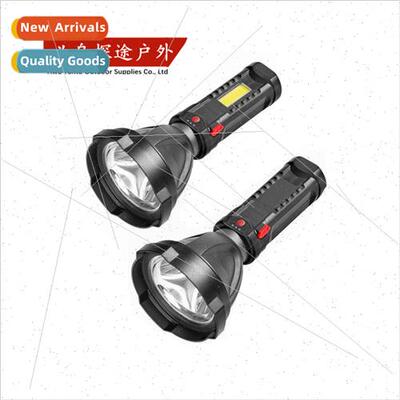 New outdoor portable strong light flashlight USB rechargeabl