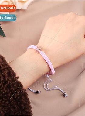 Europe golden sglaze luminous beads hand-woven hrope female