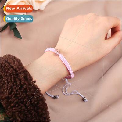 Europe golden sglaze luminous beads hand-woven hrope female