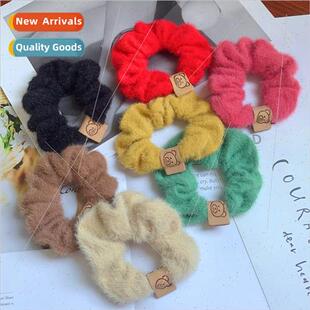 fall winter plush hair ring high elasticy does not hurt hair