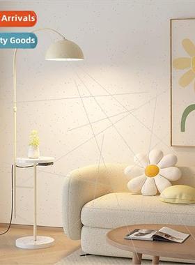 Cream wind floor lamp living room sofa next to wireless char