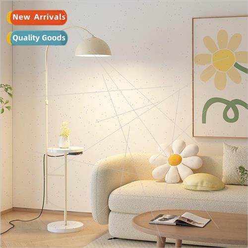 Cream wind floor lamp living room sofa next to wireless char