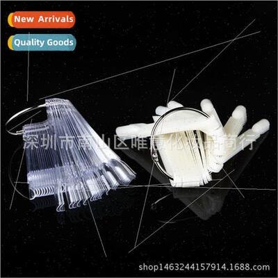 Tools 50 pcs Scalloped Nail Polish Swatches Practice Nail pc