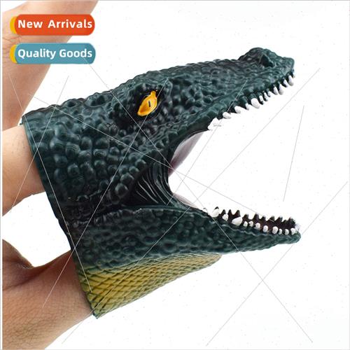 TPR Plastic Dark Green Crocodile Finger Puppets Finger Puppe
