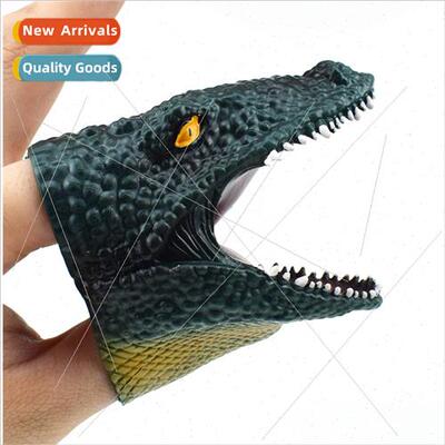 TPR Plastic Dark Green Crocodile Finger Puppets Finger Puppe
