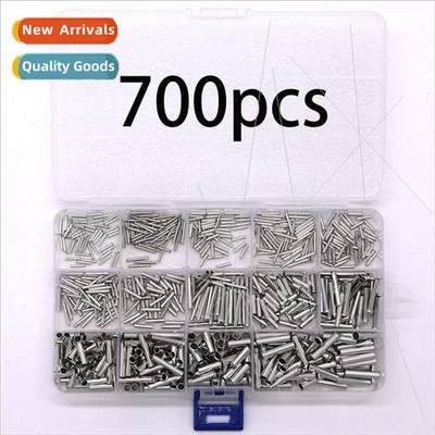 700pcs Boxed Bare End Tubular Pin Crimp Terminal Wire Copper