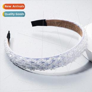 simple crystal fashion Europe versa band hair ins braided