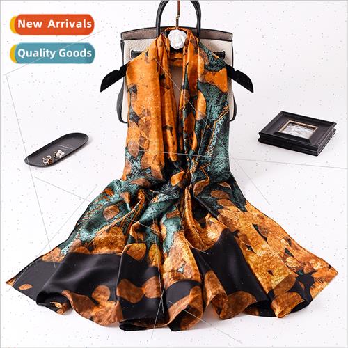 2021 spring summer new retro printing fashion Yangqi silk sc