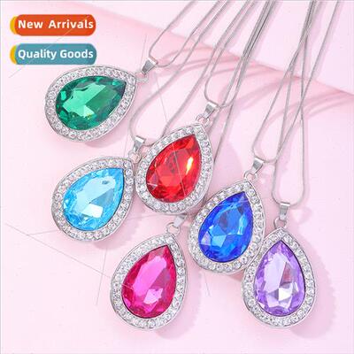 New Sophia Magic Gemstone Necklace Purple Amulet Children Gi