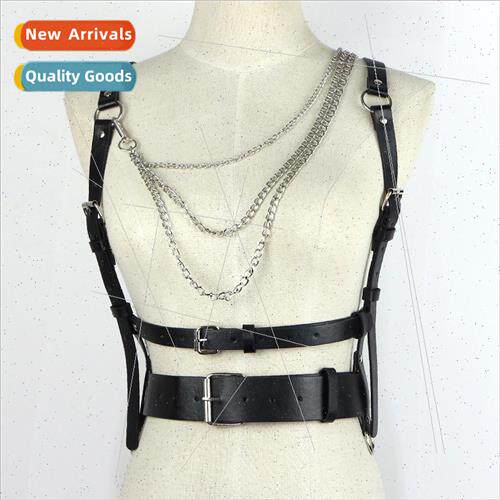 2021 dark wind punk metal straps round buckle decorative bel