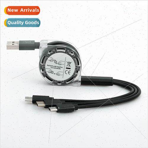 One tow three retractable data cable triplex machine chargin