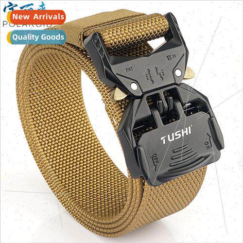 3.8cm Outdoor Tactical Plug Buckle Belt Men Nylon Work Pants