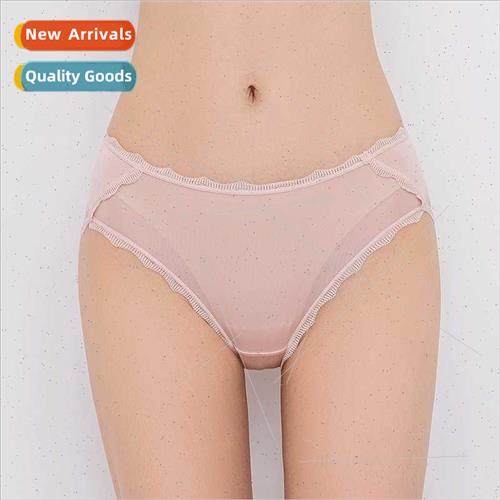 100% Mulberry lk Women Panties Thin in waist small lace silk