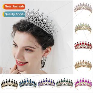 Europa Bridal Headdress Vintage xury Princess Crown Hair Ban