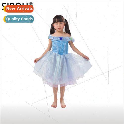 Cinderella short-sleeved Halloween cosplay permance princess